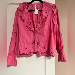 NWT Maisie Cutwork Free People Top